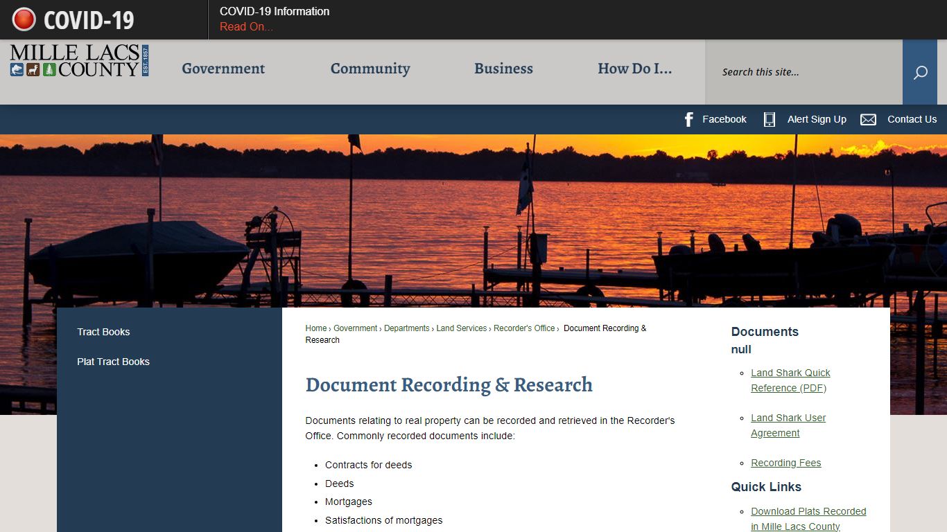 Document Recording & Research | Mille Lacs County, MN